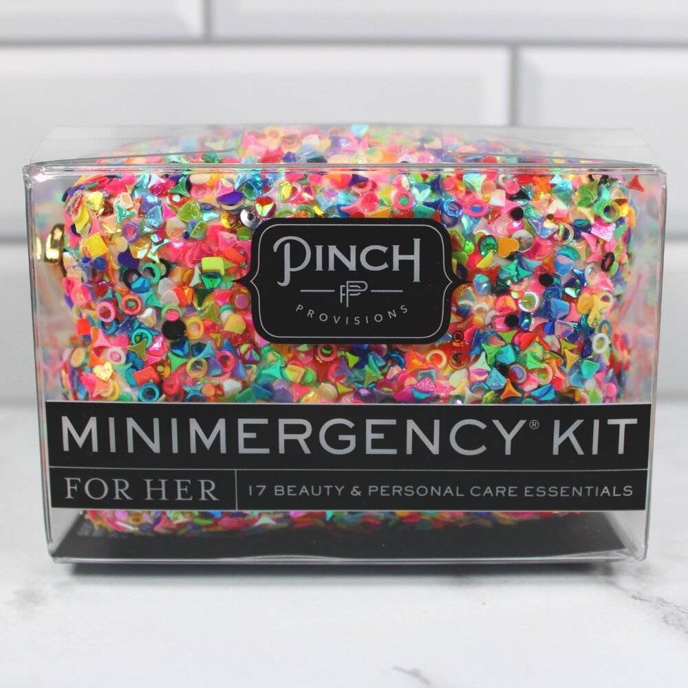 Pinch Provisions Minimergency Kit for Her Big Glitter Energy 17 Essentials NIB